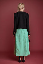 Short Tweed Long Sleeve Coat