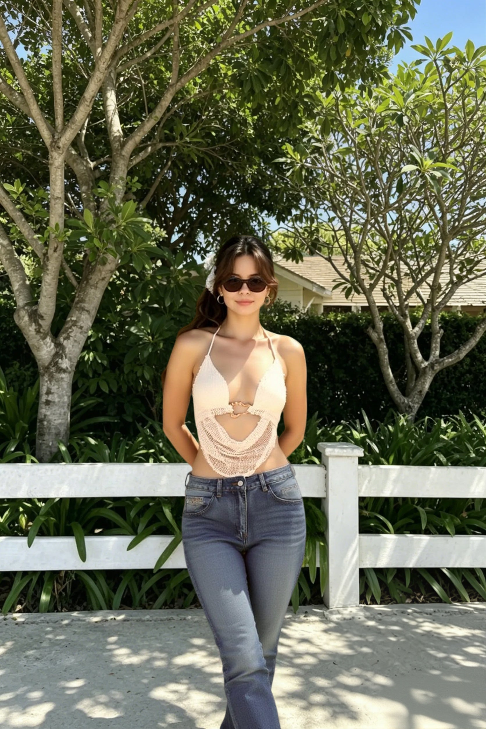 Halter Open Back Cami Top Secondary image