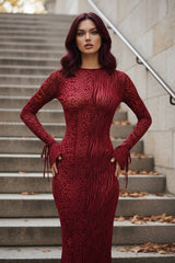 Sexy Leopard Print Party Maxi Dress