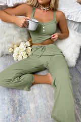 Sexy Lace Bralette Lounge Pants Pajama Sets