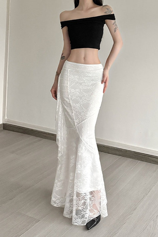 High Waist Draped Cocktail Skirt Main image