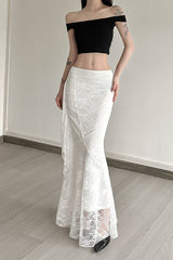 High Waist Draped Cocktail Skirt