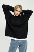 Loose Fit Pullover Knit Sweater