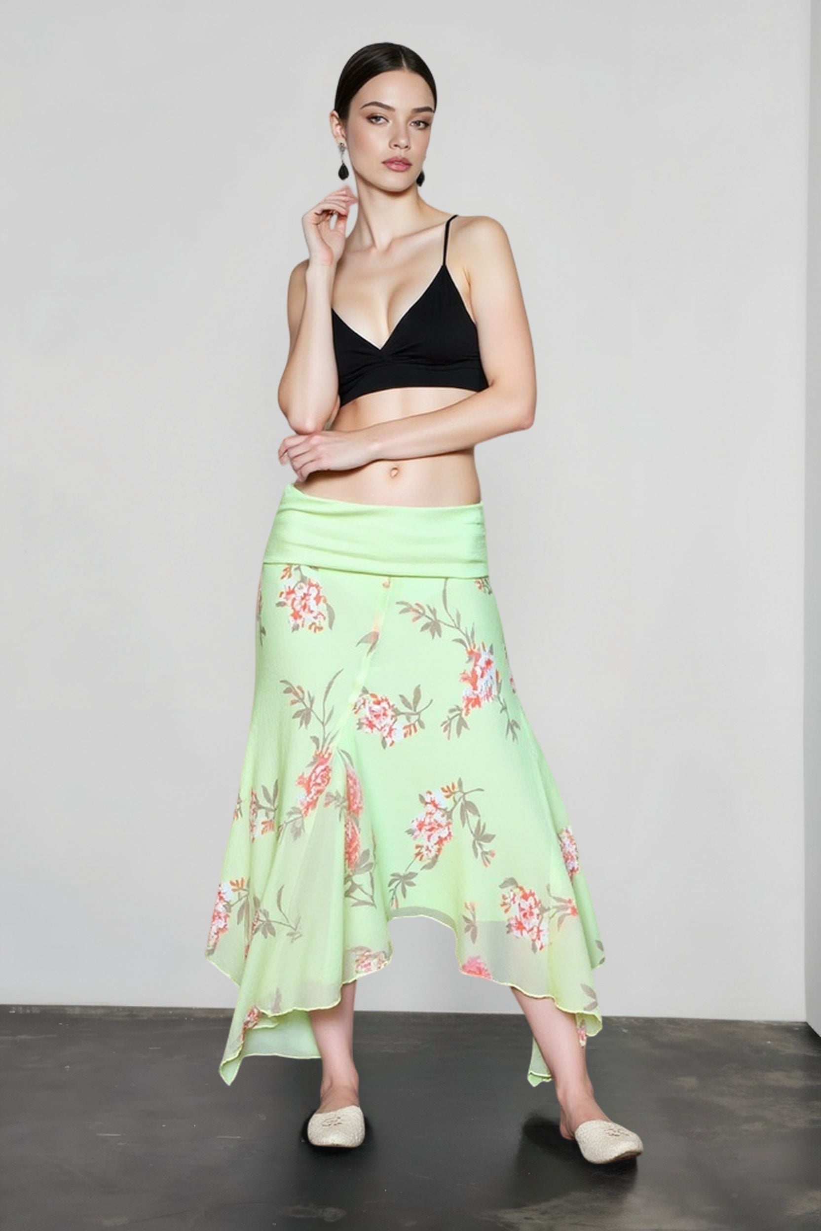 Sheer Mesh Lightweight Vacation Skirt Main image