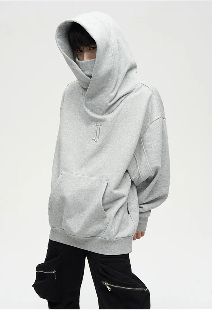 Embroidered Turtleneck Fleece Hoodie Main image
