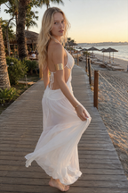 Mesh Hollow Out Boho Dress