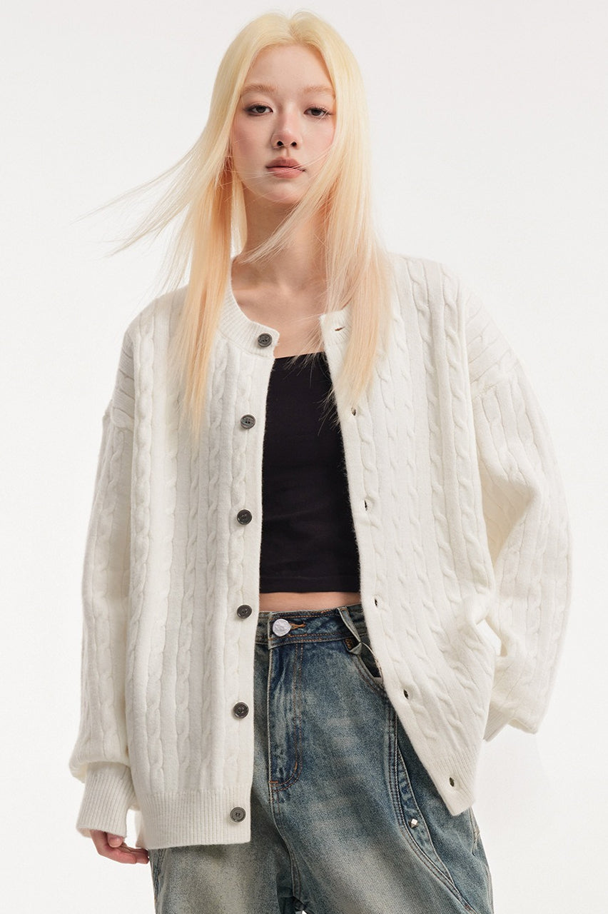 Cable Knit Vintage Cardigan Main image