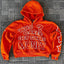 Unisex Goth Print Zip Hoodie