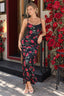 Square Neck Floral Cami Party Dress