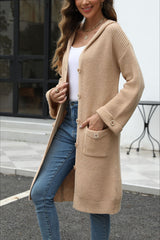 V Neck Solid Color Cardigan