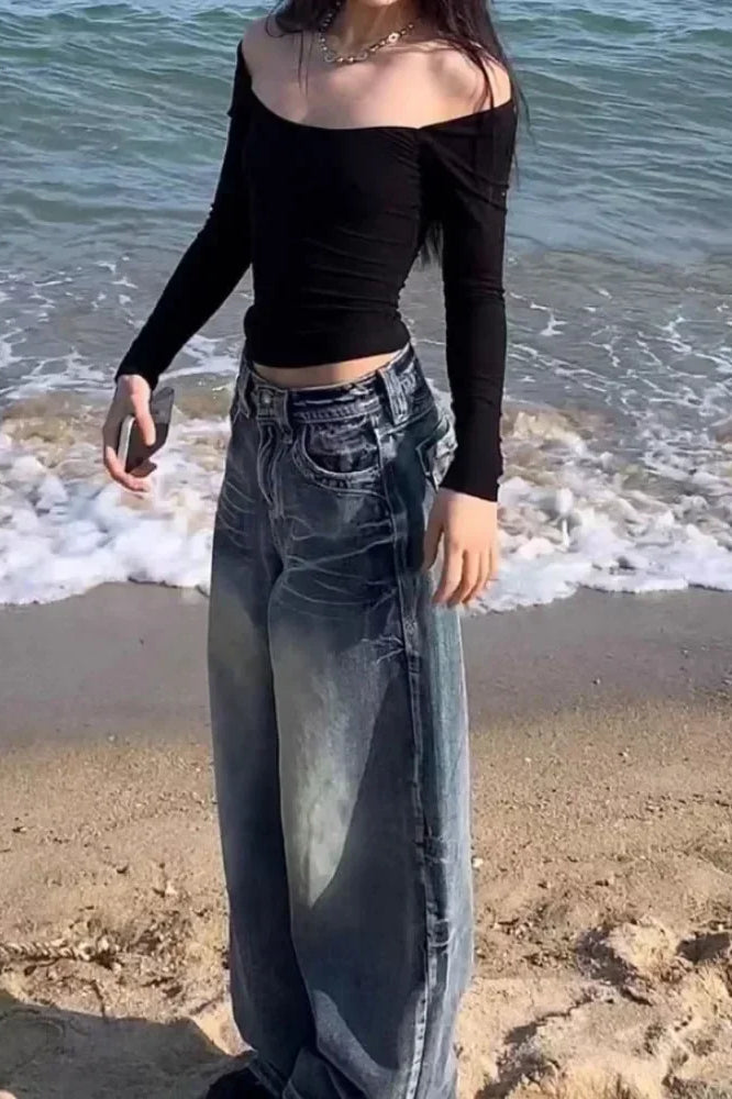 Oversized Vintage Denim Jeans Secondary image
