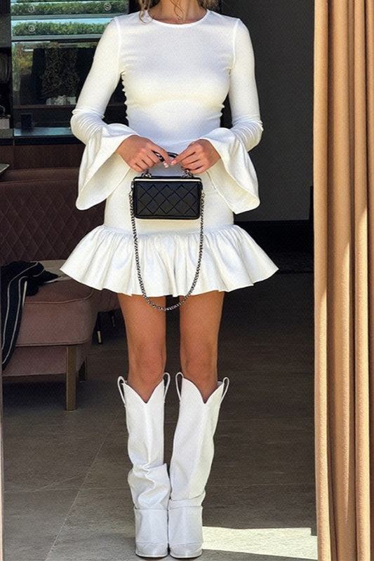 Fitted Bell Sleeve Bodycon Work Dress Secondary image