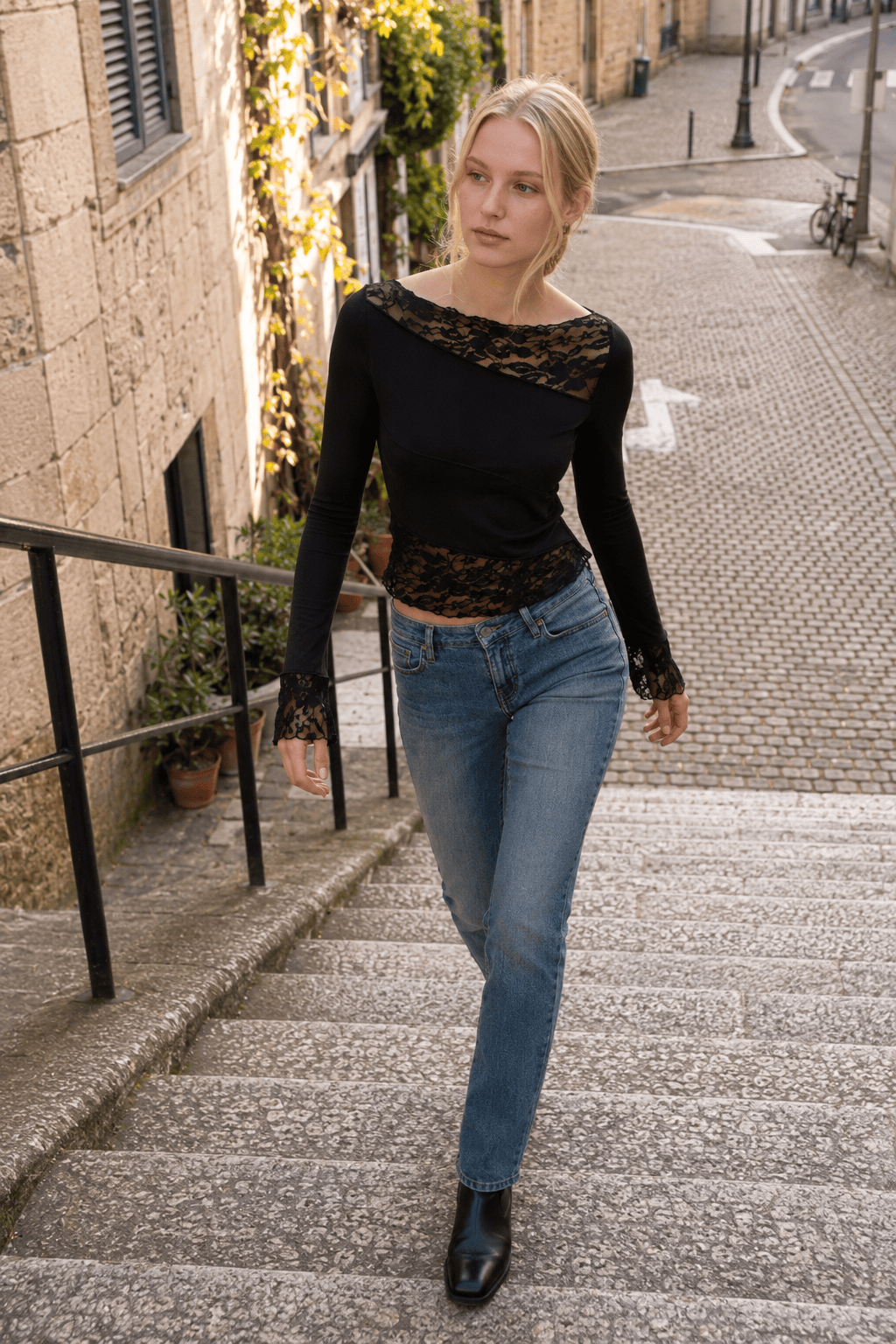 Lucca Long Stylish Sleeve Top Main image