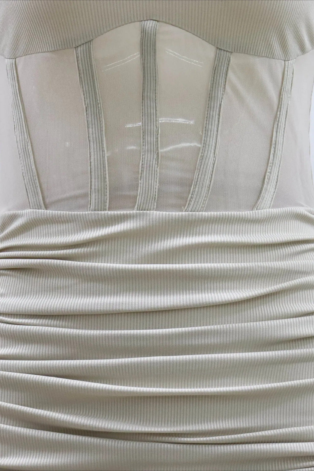 Sheer Mesh Bodycon Mini Dress