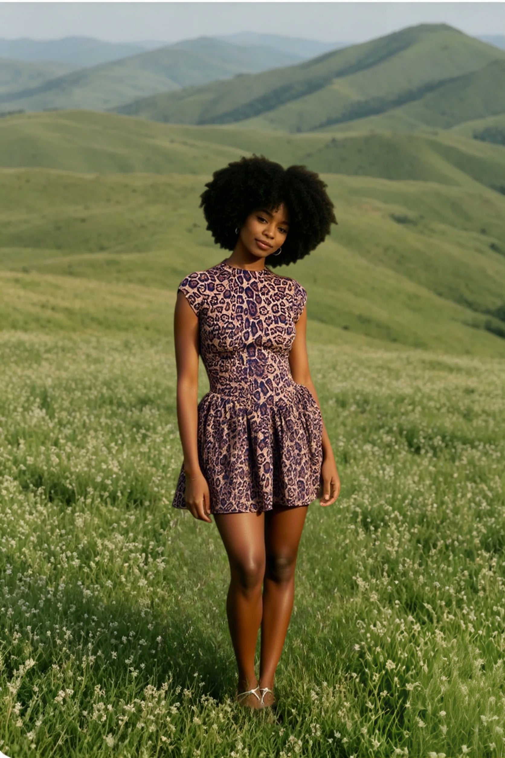 Flirty Leopard Backless Party Dress Main image
