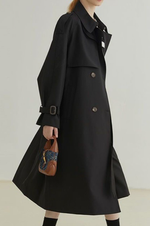British Mid Length Trendy Elegant Overcoat Secondary image