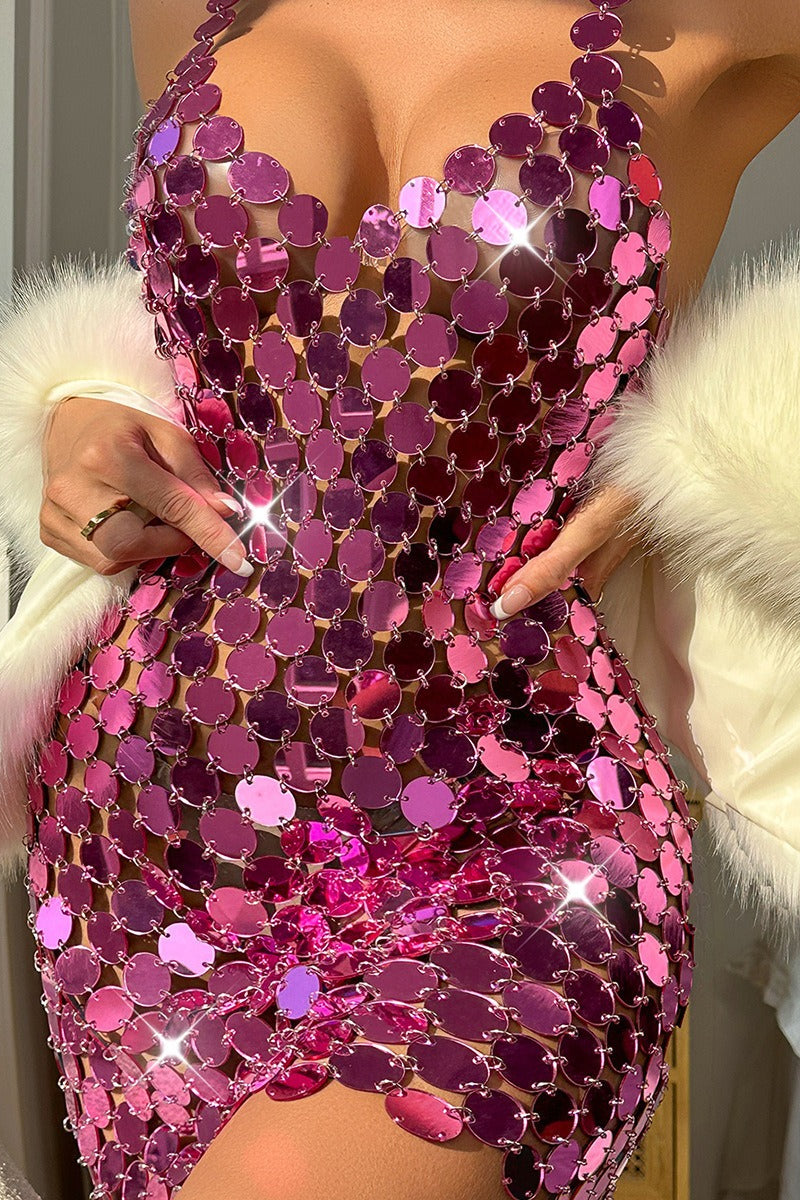Punk Style  Acrylic Sequin Dress Main image