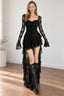 Enchantingcore Transparent Bodice Midi Dress