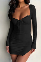 Long Sleeve Mini Bodycon Dress