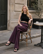 Chic High Waist Pleated Wide Pants