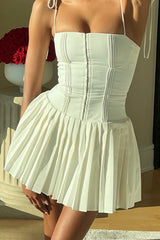 French Style A-Line Mini Work Dress