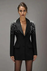 Heavy Beaded Statement Design Blazer