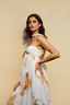 Halter Backless Floral Lace Vacation Dress