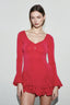 Flared Sleeve Bodycon Party Dress