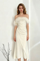 Chic Boat Neck Bodycon Mini Formal Dress