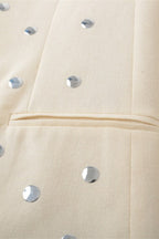 Simple Studded Design Blazer