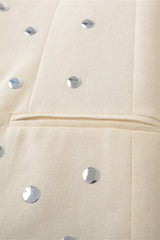Simple Studded Design Blazer
