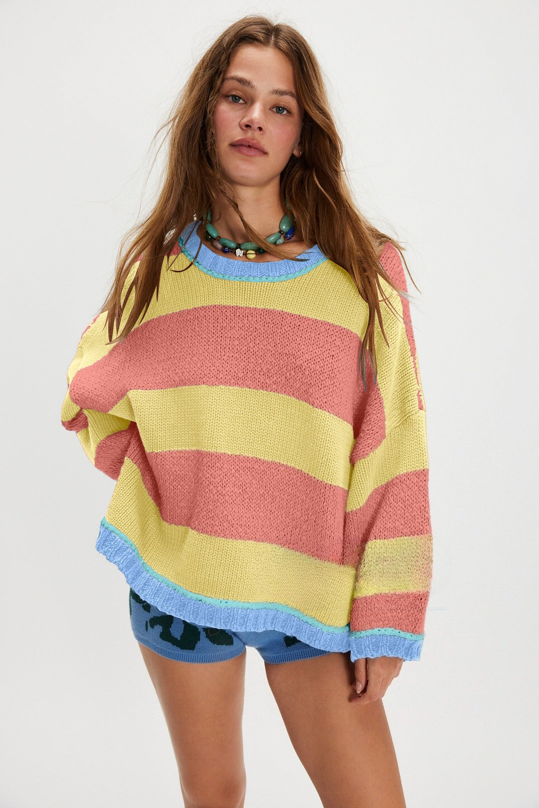 Loose Fit Striped Pullover Sweater Main image