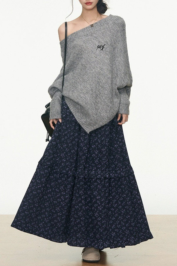 Slouchy Off Shoulder Sweater Main image