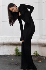 Bell Sleeve Knit Work Dress