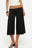 Foldover Waist Cropped Wide Leg Pants