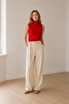 Slim Turtleneck Knit Top