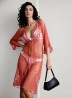 Lace Embroidered Bikini Cover Up