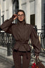 Relaxed Fit Notch Collar Belted Coat