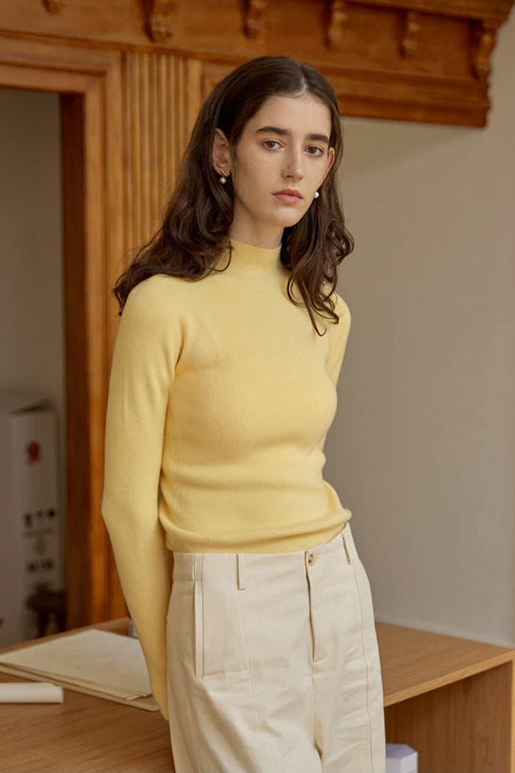 Thermal Slim Long Sleeve Knit Top Main image