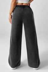 Drawstring Low Rise Straight Jeans