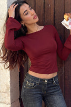 Fitted Backless Lace-Up Crop Top