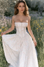 Chiffon Pleated Floral Off Shoulder Maxi Dress