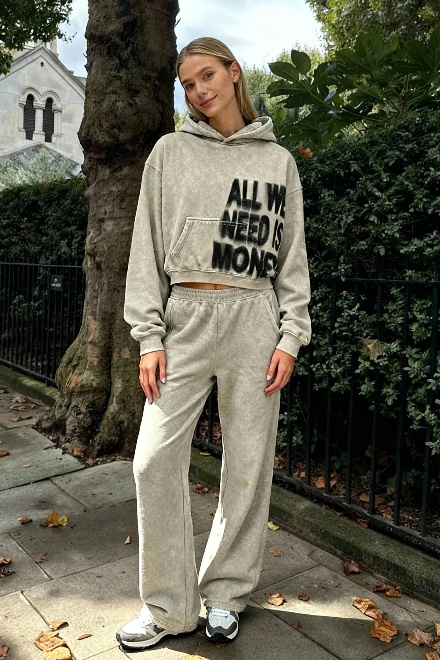 Letter Print Oversized Streetwear Hoodie Main image
