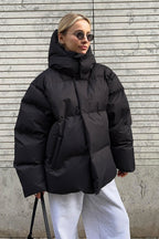 Relaxed Fit Quilted Longline Coat