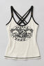 Skull Print Cami Tank Top