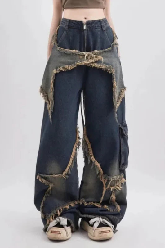 High Waist Wide Leg Workwear Jeans Main image