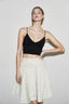 Polka Dot Low Waist Ruffle Hem A-Line Skirt