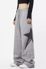 Loose Straight Wide Leg Athletic Casual Pants