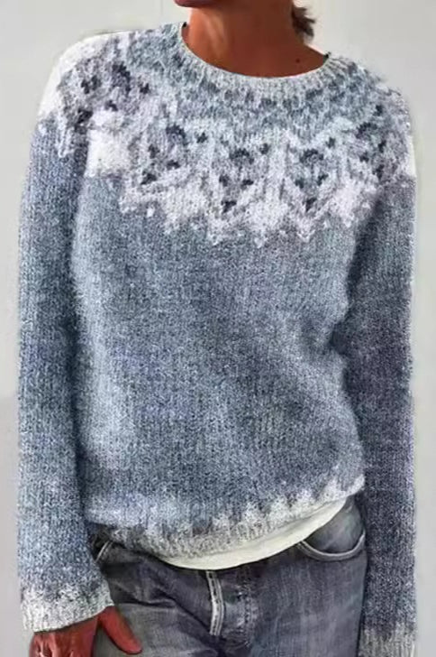 Trendy Color Block Pullover Sweater Main image