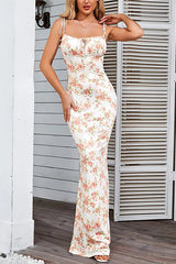 Slim Fit Maxi Floral Dress